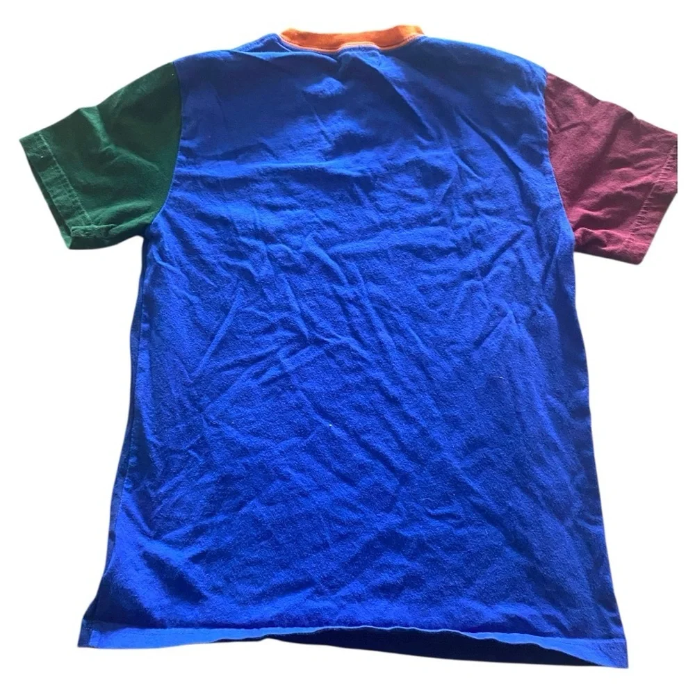 Ralph Lauren Blue and Red Short Sleeve Tee Colorful Style